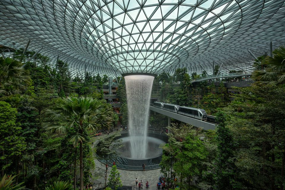 Skytrain at Jewel Changi Airport